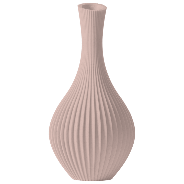 Elori - Gegroefde Taps Toelopende Organische Vaas