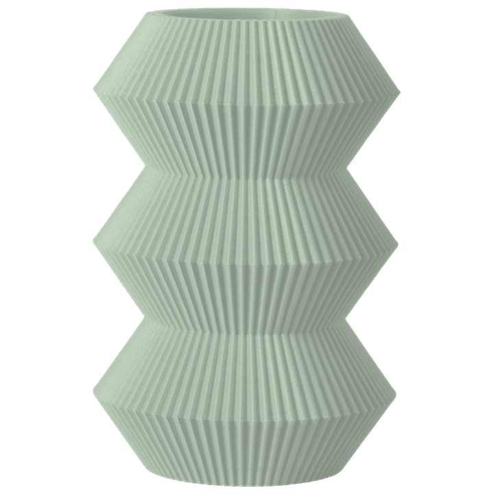 Orden - Gefacetteerde Geribbelde Geometrische Design Vaas