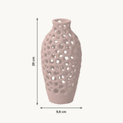 Ulani - Geperforeerde Organische Sculpturale Vaas — maat (bloesem-20cm)