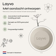 Corvus - Spiraal Geribbelde Organische Moderne Vaas — verhaal (creme)
