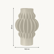 Vesper - Golvend Sculpturale Moderne Vaas — maat (creme-25cm)
