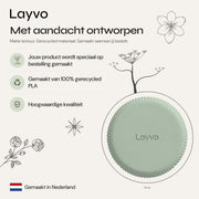 Nova - Verticaal Geribbelde Symmetrische Moderne Vaas — verhaal (salie)