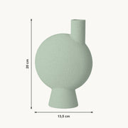 Helia - Asymmetrische Organische Sculpturale Vaas — maat (salie-20cm)