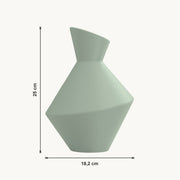Daris - Taps Toelopende Geometrische Moderne Vaas — maat (salie-25cm)
