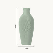 Aluna - Zigzag Taps Sculpturale Vaas — maat (salie-25cm)